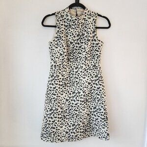 Ann Taylor Loft Pencil Dress Leopard Print Cheetah Career Professional Petite 0